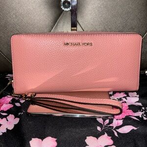 Michael Kors Jet Set Travel Large Continental Wallet Primrose